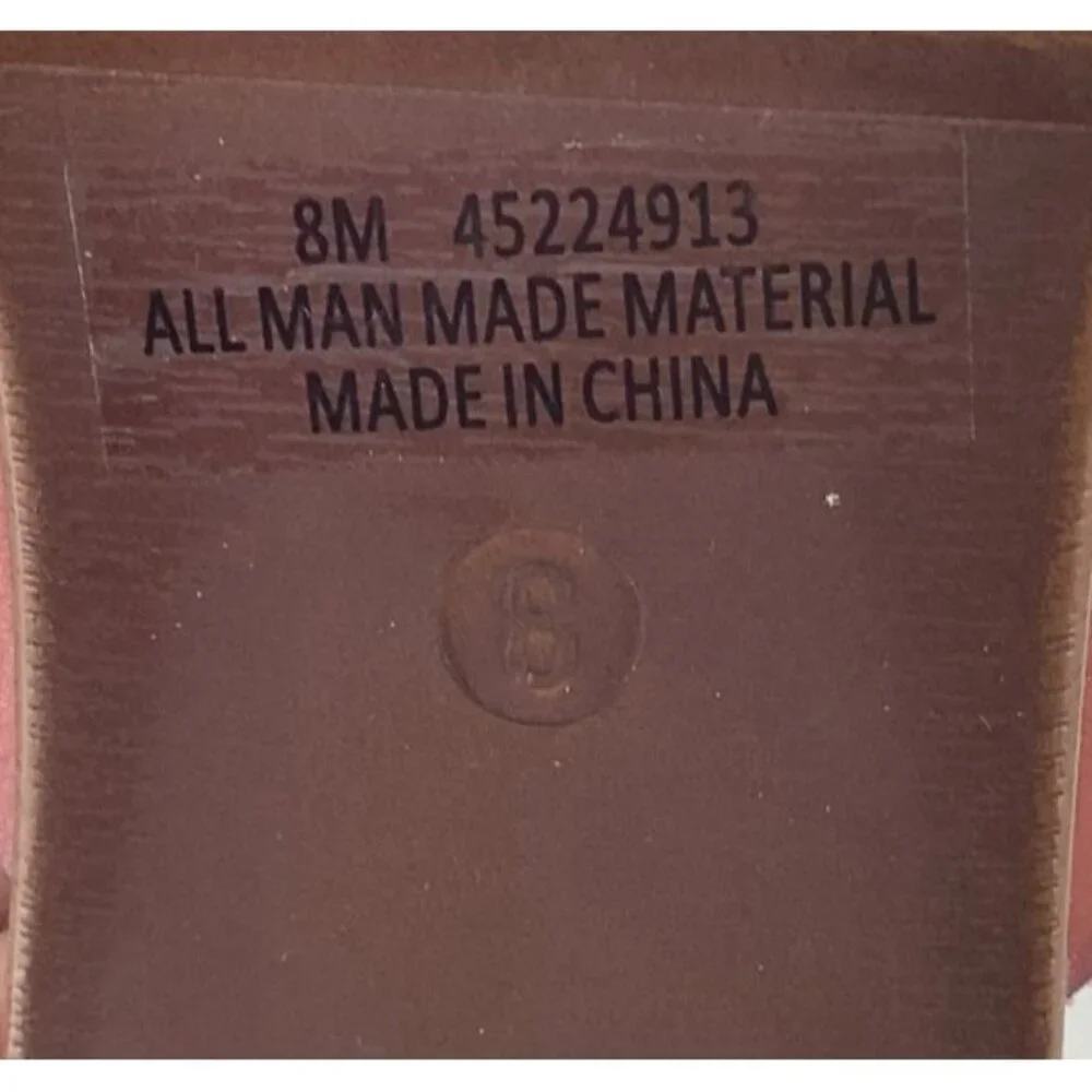 C Comfort Studded Leather Platform Sandals With Ankle Strap - Size 8 - Picture 7 of 8